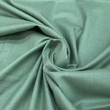 Light Pastel Green Plain Cotton Matka Fabric