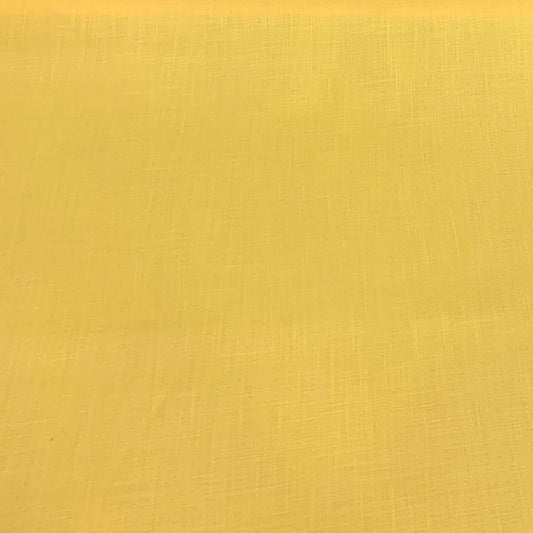 Yellow Plain Cotton Matka Fabric