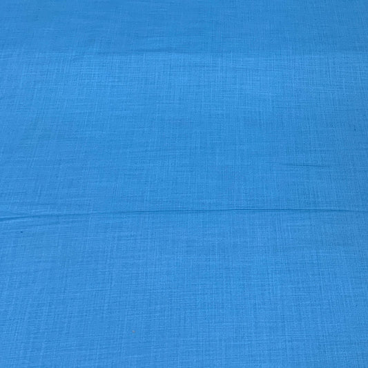 Indigo Blue Plain Cotton Matka Fabric