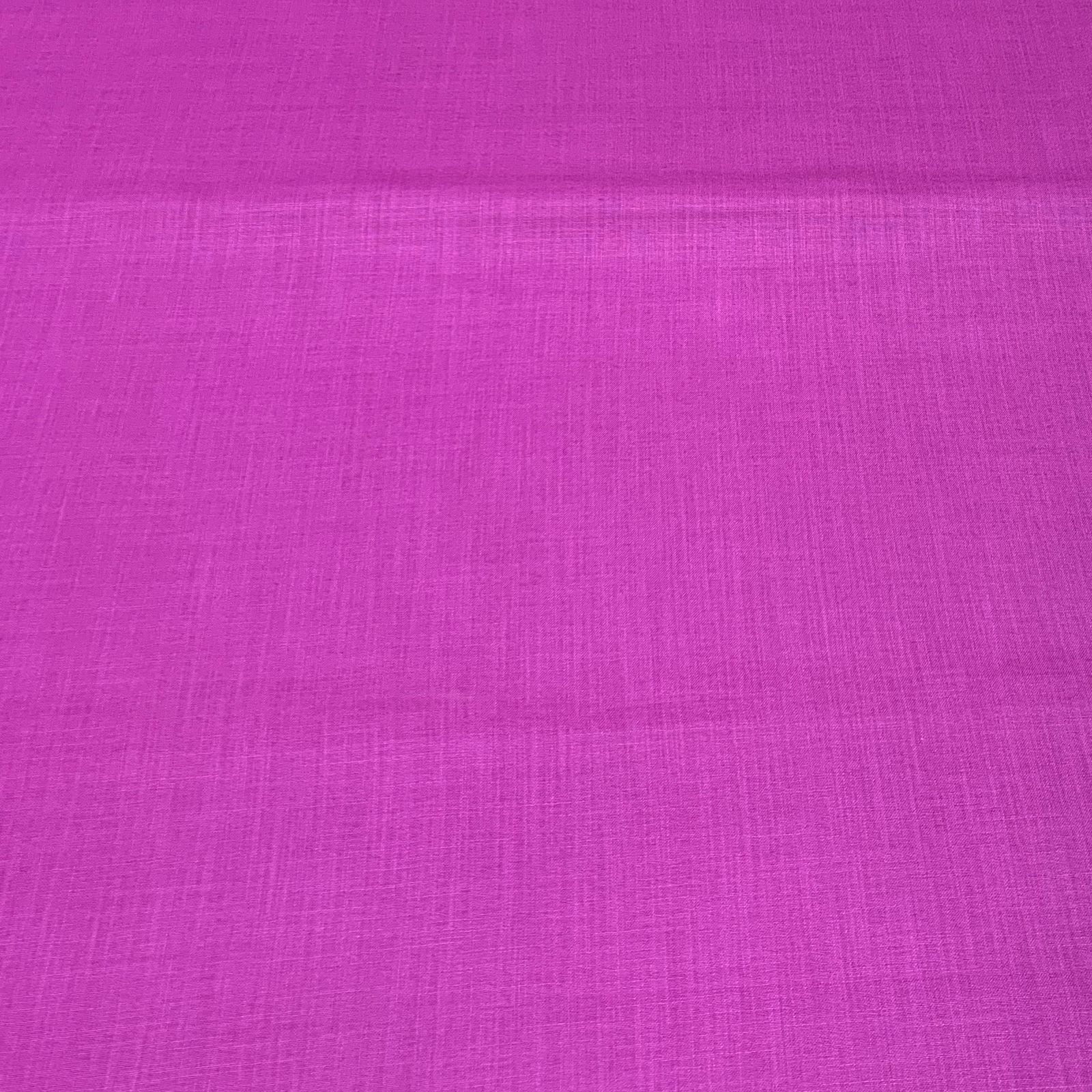 Magenta Pink Plain Cotton Matka Fabric