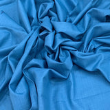 Indigo Blue Plain Cotton Matka Fabric