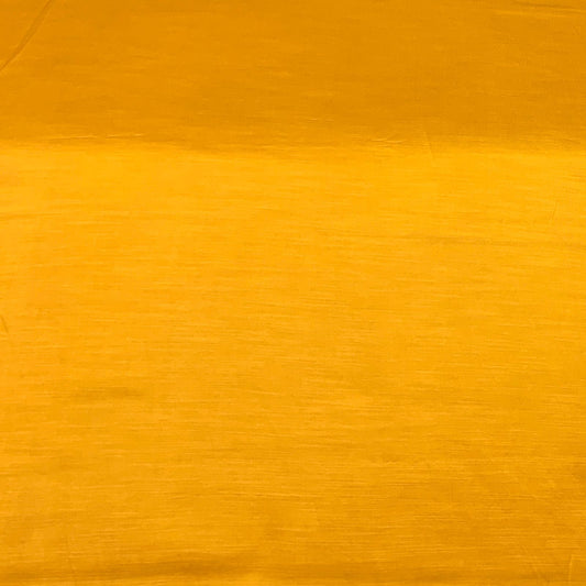 Mango Yellow Plain Satin Linen Fabric