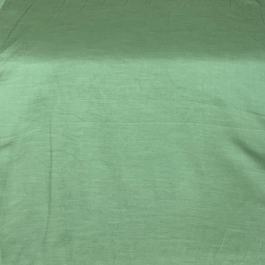 Teal Green Plain Satin Linen Fabric