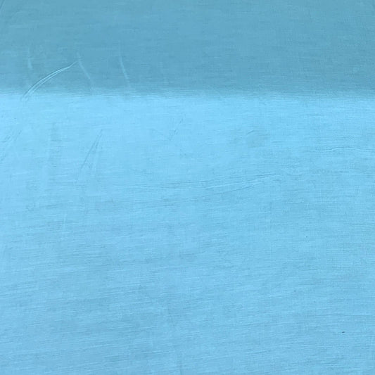 Pastle Blue Plain Satin Linen Fabric