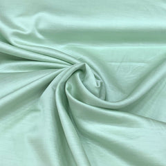Mint Green Plain Satin Linen Fabric