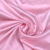 Baby Pink Plain Satin Linen Fabric