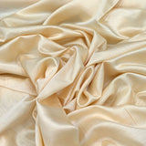 Light Yellow Plain Satin Linen Fabric