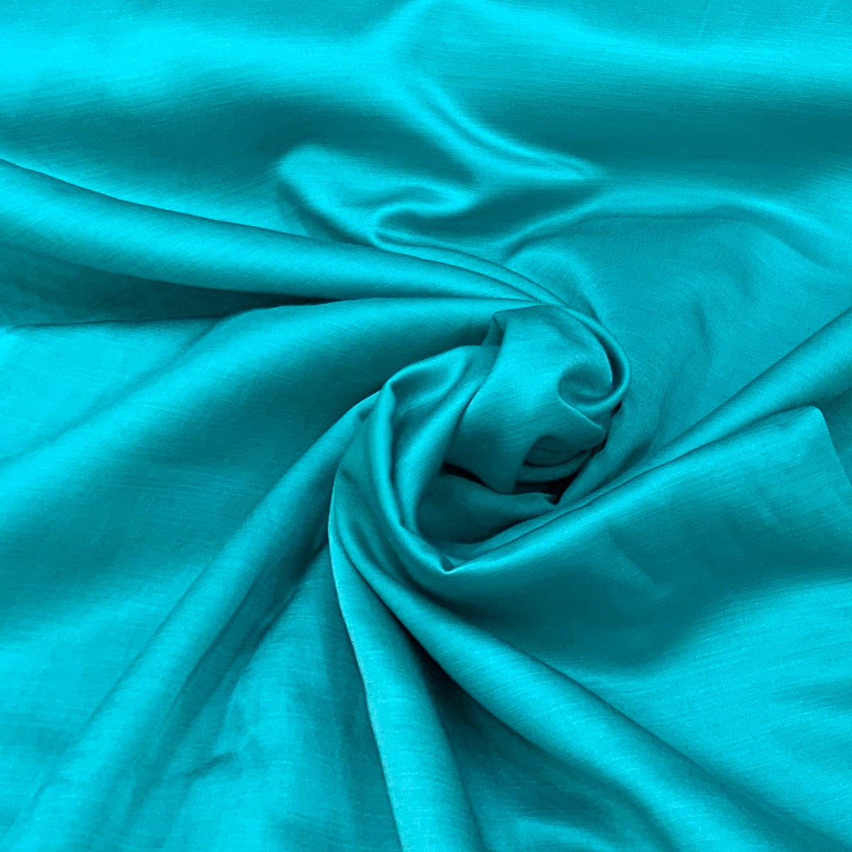 Sea Green Plain Satin Linen Fabric