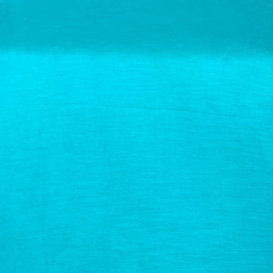 Sea Green Plain Satin Linen Fabric