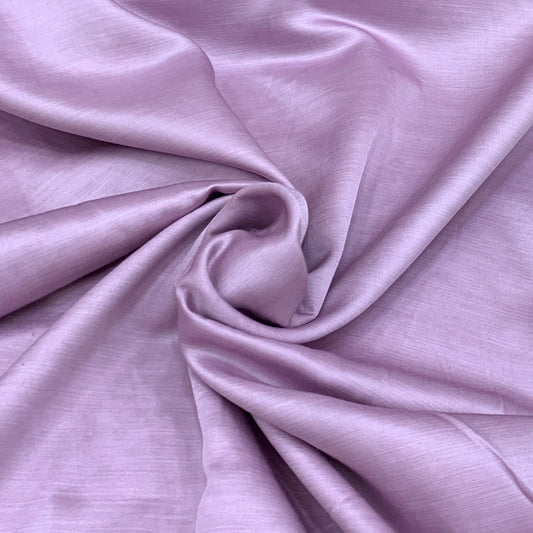 Dark Lilac Plain Satin Linen Fabric