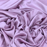 Dark Lilac Plain Satin Linen Fabric