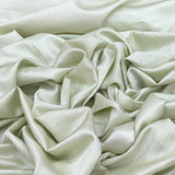 Light Green Plain Satin Linen Fabric