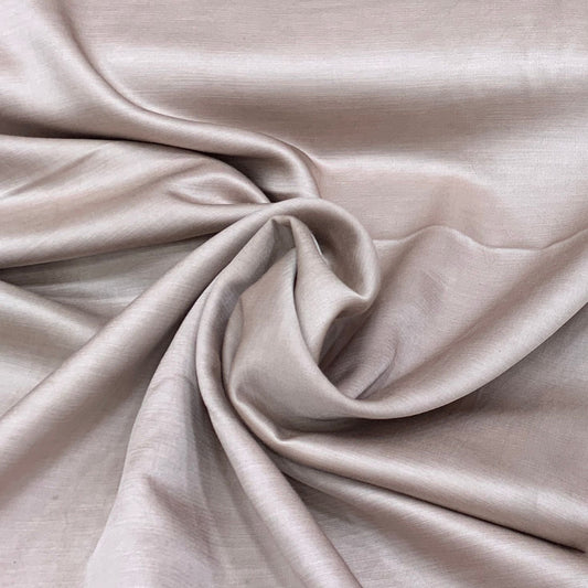 Mude Plain Satin Linen Fabric