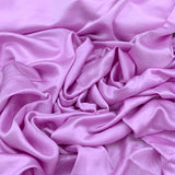 Dark Lavender Plain Satin Linen Fabric