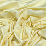 Lemon Yellow Plain Satin Linen Fabric