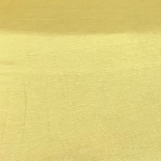 Mustard Yellow Plain Satin Linen Fabric