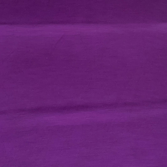 Dark Purple Plain Satin Linen Fabric