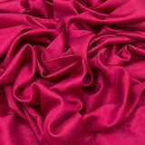 Rani Pink Plain Satin Linen Fabric