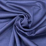 Greish Dark Blue Plain Satin Linen Fabric