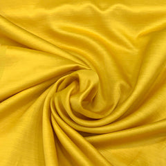 Haldi Yellow Plain Satin Linen Fabric