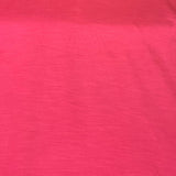 Carrot Pink Plain Satin Linen Fabric