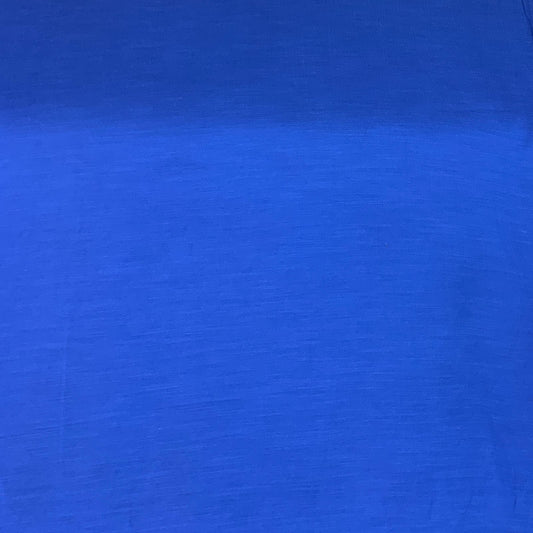 Royal Blue Plain Satin Linen Fabric