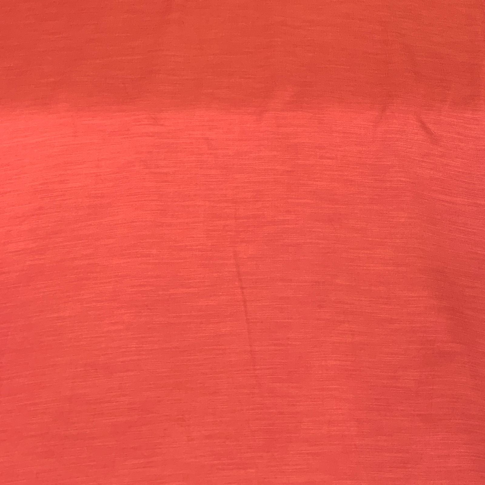 Rust Plain Satin Linen Fabric