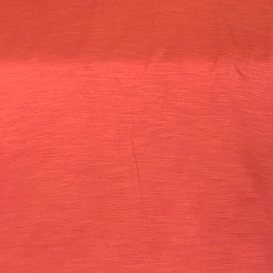 Rust Plain Satin Linen Fabric