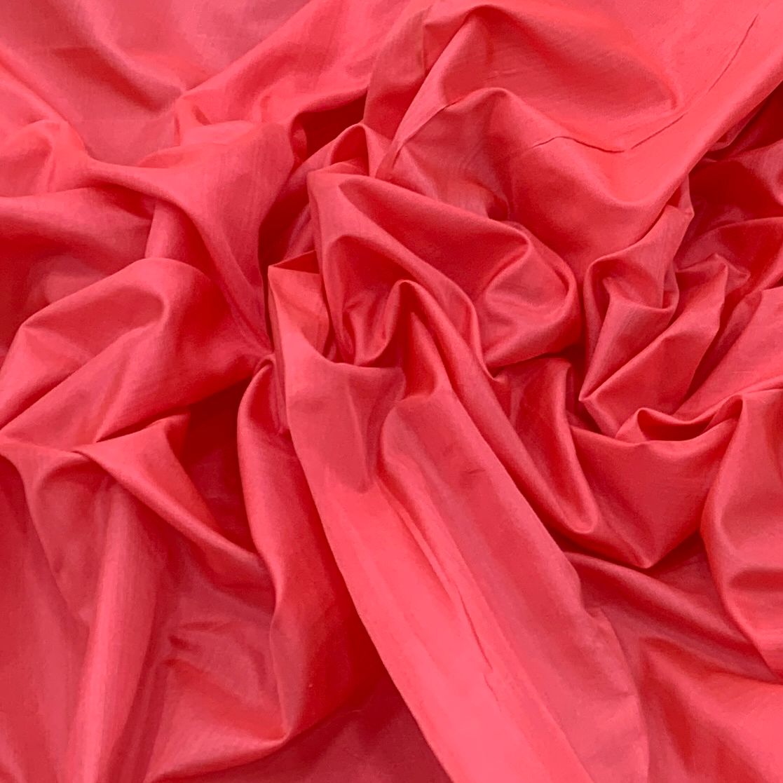 Dark Pink Plain Pure Silk Fabric