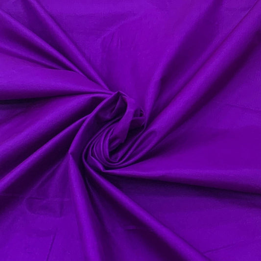 Purple Plain Pure Silk Fabric