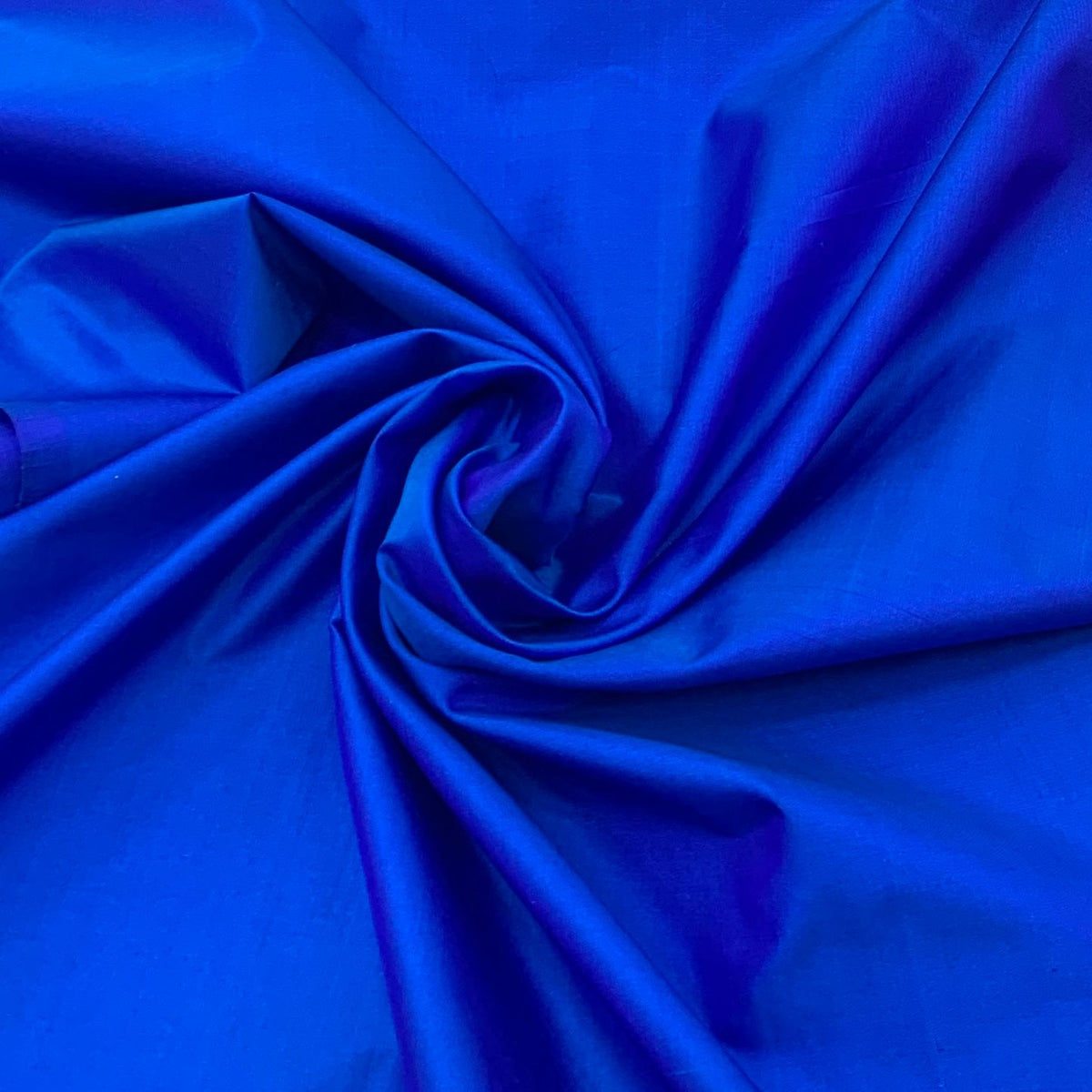 Royal Blue Plain Pure Silk Fabric