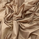 Dull Gold Plain Pure Silk Fabric