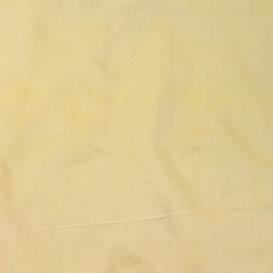 Light Yellow Plain Pure Silk Fabric