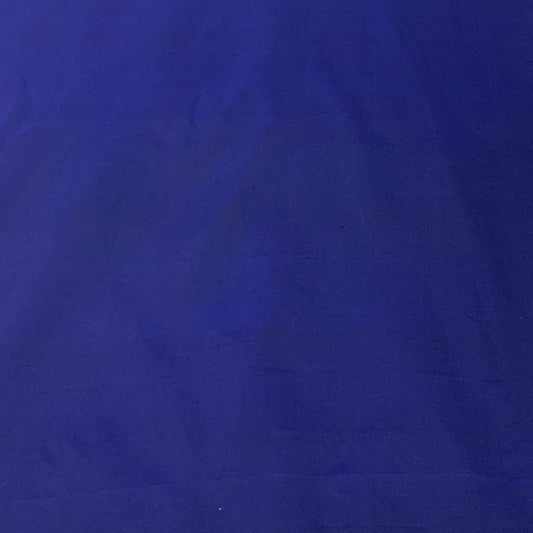 Two Tone Navy Blue Plain Pure Silk Fabric