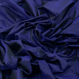 Two Tone Navy Blue Plain Pure Silk Fabric