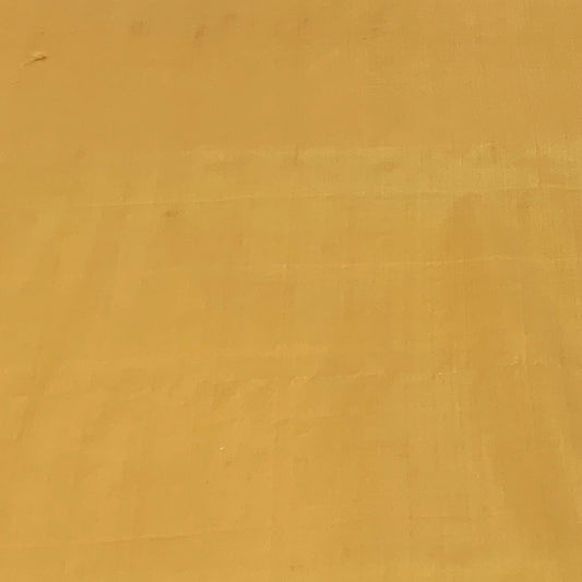 Mustard Yellow Plain Pure Silk Fabric