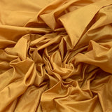 Mustard Yellow Plain Pure Silk Fabric