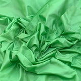 Dark Pista Green Plain Pure Silk Fabric