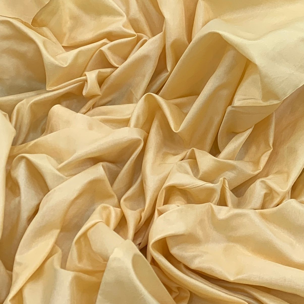 Beige Plain Pure Silk Fabric