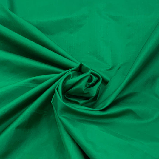 Emerald Plain Pure Silk Fabric