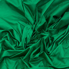 Emerald Plain Pure Silk Fabric.