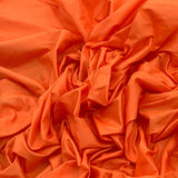 Deep Orange Plain Pure Silk Fabric