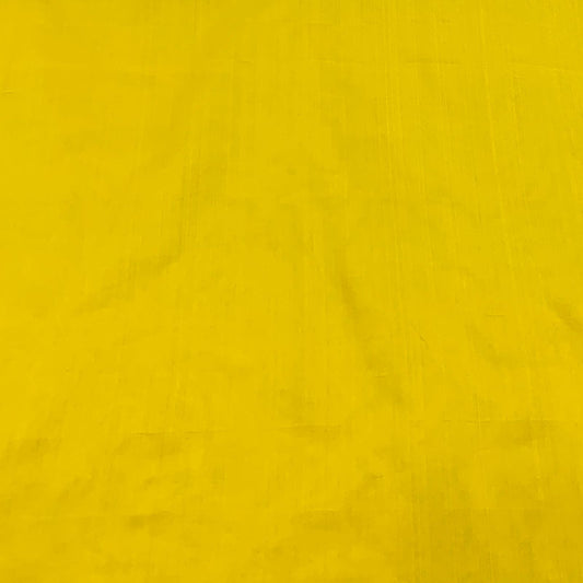 Bright Yellow Plain Pure Silk Fabric