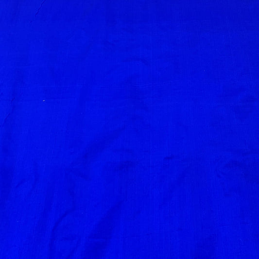 Dark Royal Blue Plain Pure Silk Fabric