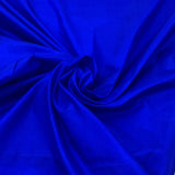 Dark Royal Blue Plain Pure Silk Fabric