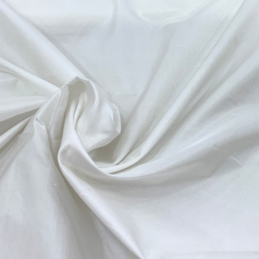 White Plain Pure Silk Fabric