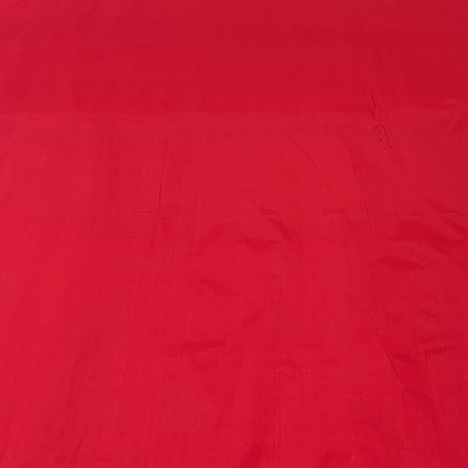 Blood Red Plain Pure Silk Fabric