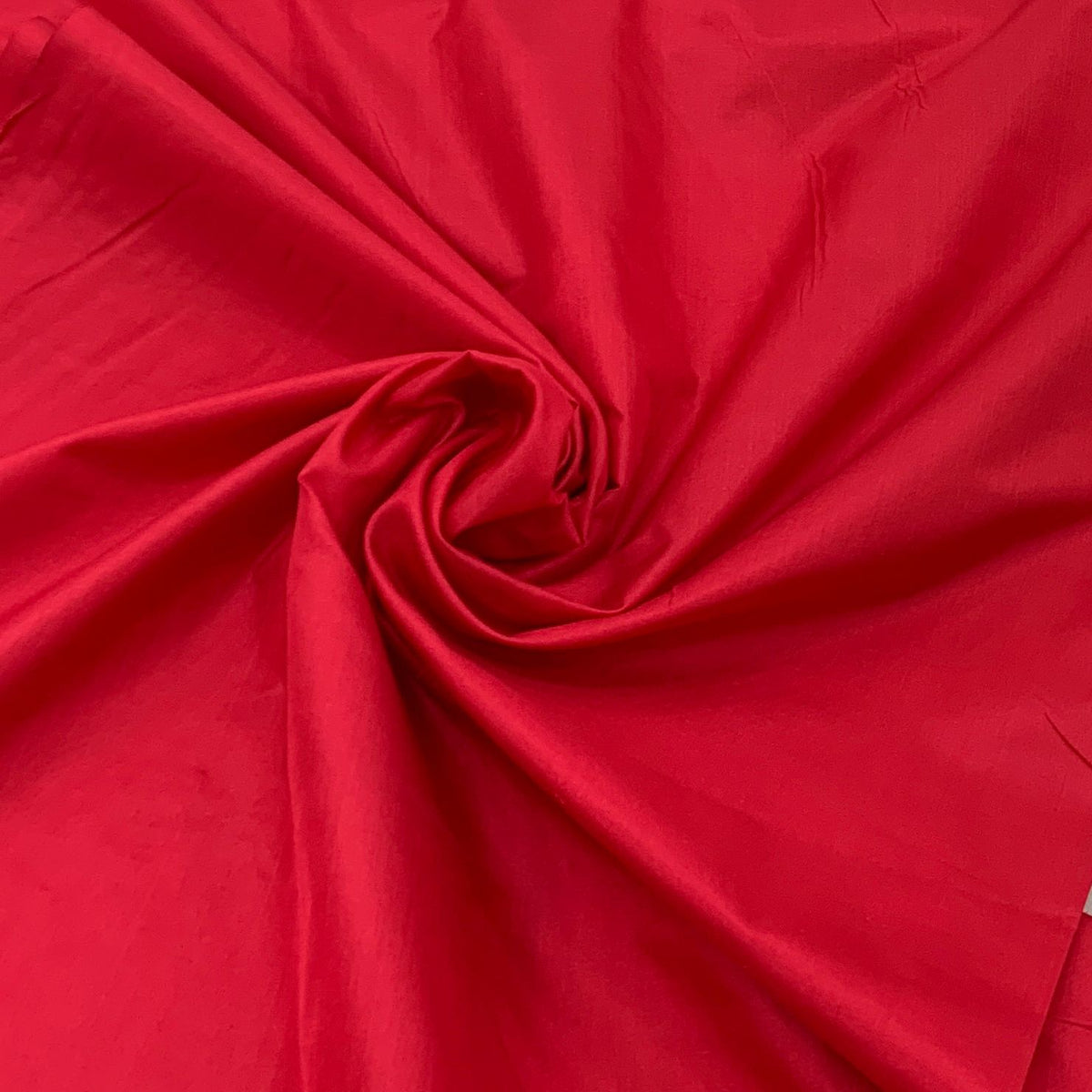 Blood Red Plain Pure Silk Fabric