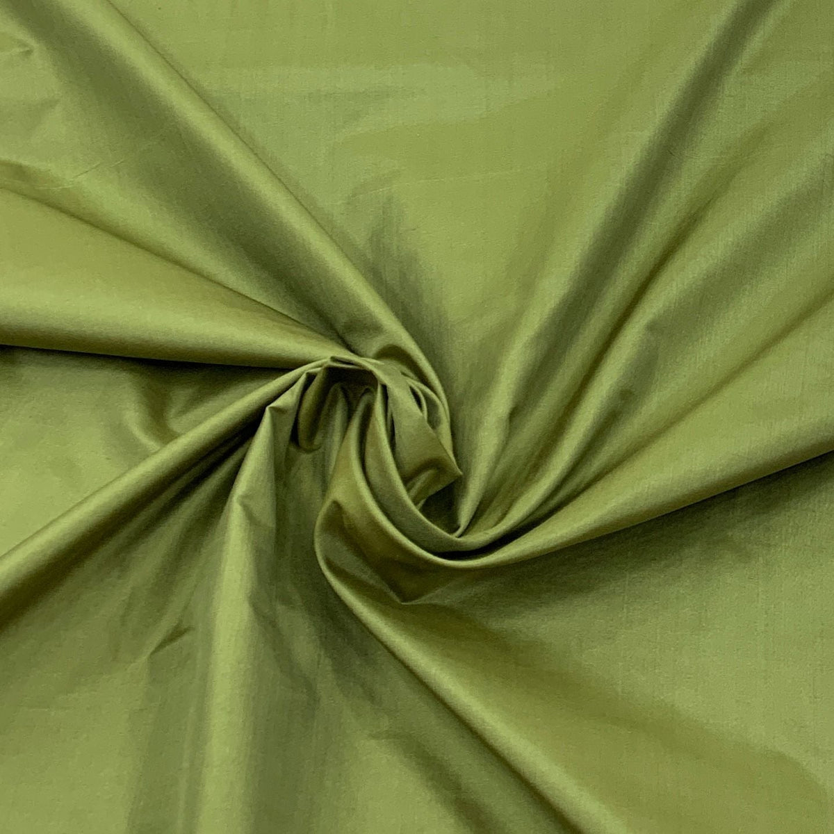 Mehndi Green Plain Pure Silk Fabric