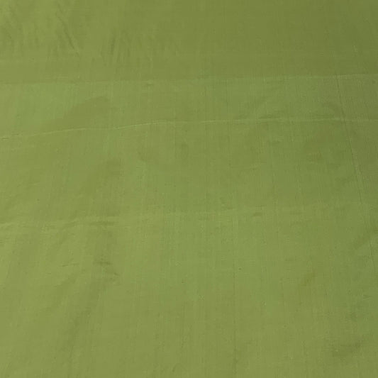 Mehndi Green Plain Pure Silk Fabric